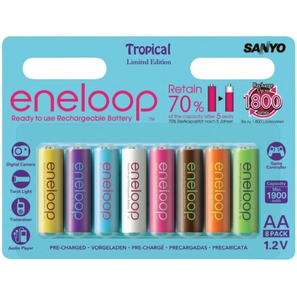 Eneloop 1 2V 1900mAh AA 3UTGA 8BP Tropical