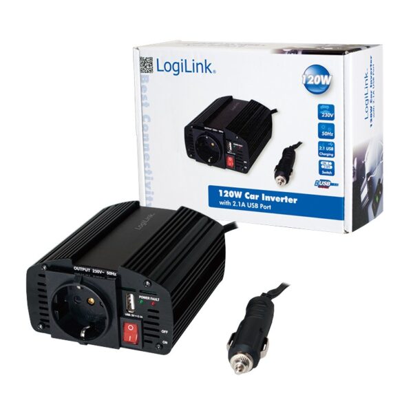 Inverter 12V>220V 150W LogiLink PA0080