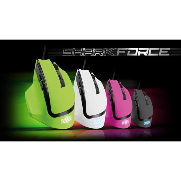 Sharkoon Shark Force Optical Mouse, USB, green