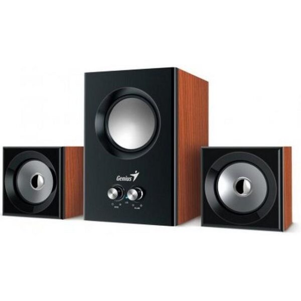 Genius SW 2 1 375 2 1 Channel Bass snd Steereo surround   wood