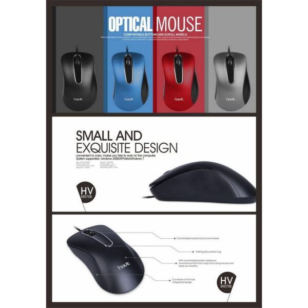 Havit HV MS706 Optical Mouse plavi USB