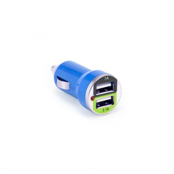 Adapter 12V>2xUSB 1 0/2 1A S Box CC 221 plavi