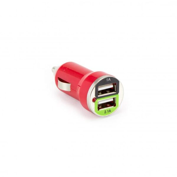 Adapter 12V>2xUSB 1 0/2 1A S Box CC 221 crveni