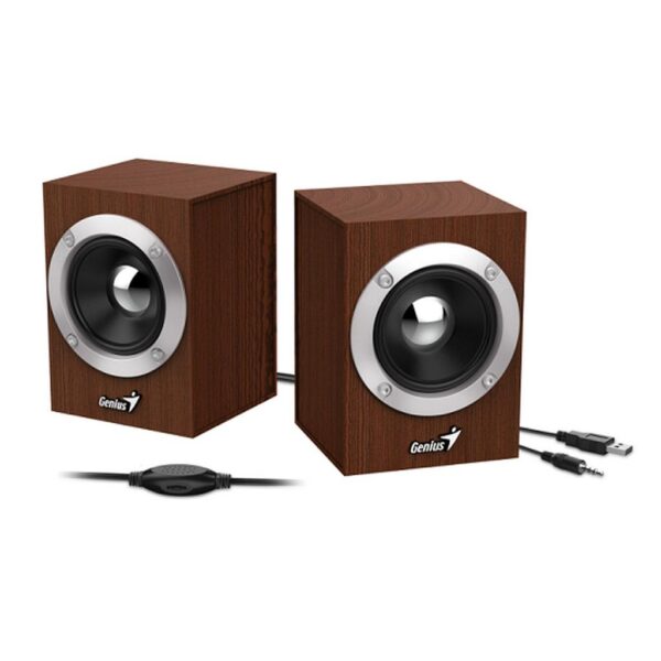 Genius SP HF280 USB Wooden Stereo Speakers
