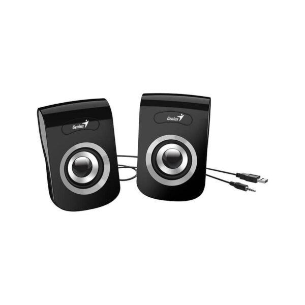 Genius SP HQ180 2 0 Multimedia Loud Stereo USB Speakers   black