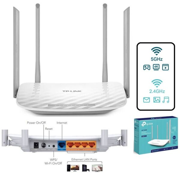 TP Link AC1200 C50 2 4/5GHz Wireless Dual Band Router